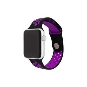 🆕Black & Purple Silicone Sport Apple Watch Band